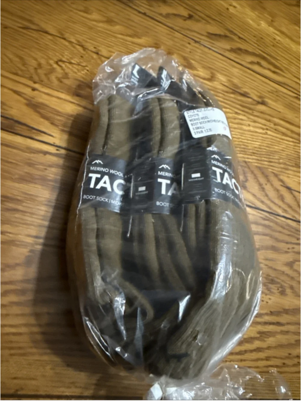 3 DARN TOUGH T450 Coyote Over Calf Heavyweight Tactical Sock FullCushion XSmall